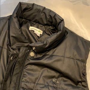 Lacoste ladies black puffer vest